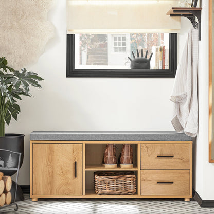 Opbergbank – Opbergkist – Zitbank – Opbergmeubel – Bank Met Armleuningen – 130 Kg Draagkracht – 116x44x58 Cm Beige