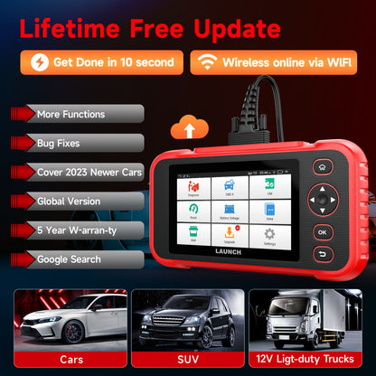 OBD2 Scanner – Auto Uitleesapparaat – Diagnoseapparaat – Storing Verwijderen – Uitleesapparaat – 4 Systeemdiagnose – 6+ Resetfuncties – Draadloze Wifi Updates