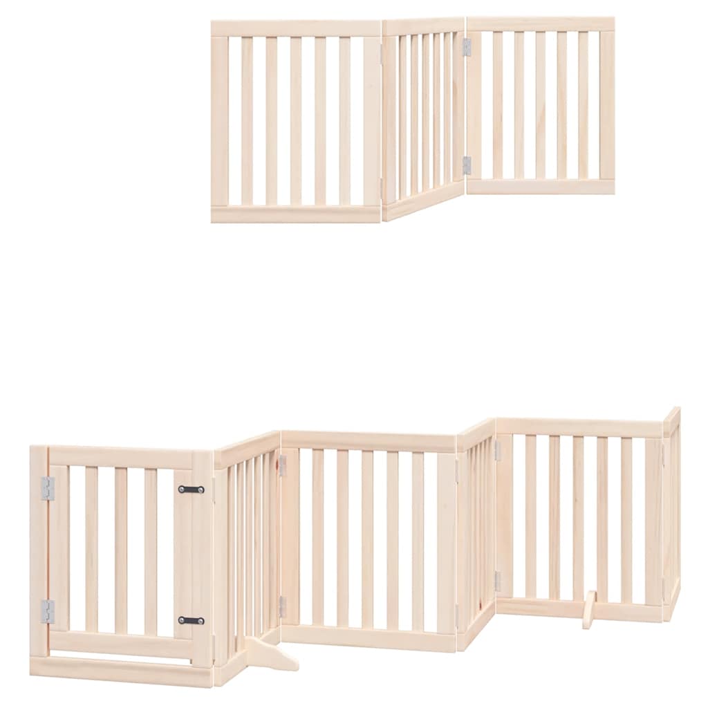Hondenhek – Hondenhekje – Traphekje – Dierenhek – Veiligheidshek – Duurzaam Populierenhout – Inklapbaar met Deur en Slot – 50x60x2 cm - Natuuralijk Hout