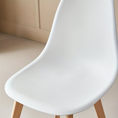 Scandinavische Eettafelset – Eetkamerset – Keukentafel Set – Diningset – Compacte Tafel met Stoelen – MDF & Beukenhout Blad – Modern Minimalistisch Design – Grijze Stoelen