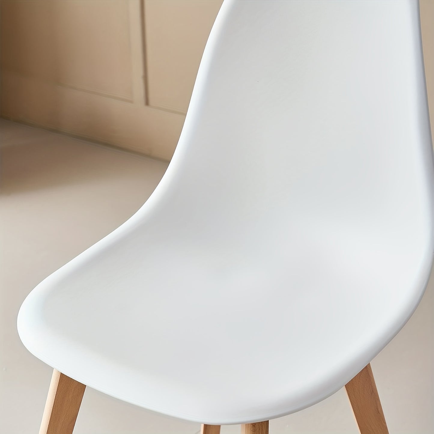 Eetkamer Set – Tafel Met Stoelen – Eettafel Set – Eetkamerset Compact – Scandinavisch Design – MDF & Beukenhout Tafelblad – Vier Kleuren Stoelen Khaki