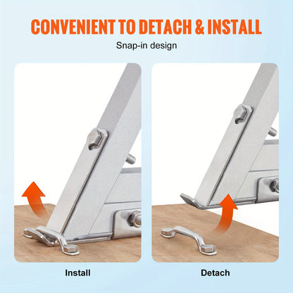 Bootladder – Badladder – Zwemtrap – Instapladder – Afneembare Ladder – 5 Treden – Hoogwaardig Aluminium – Maximaal Draagvermogen 159 kg