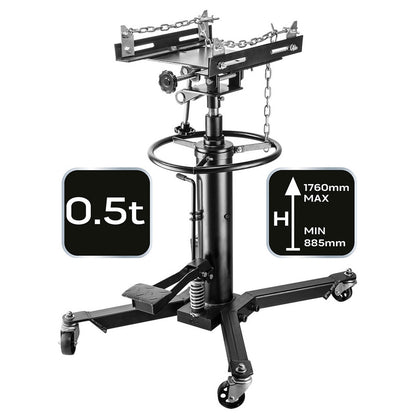 Hydraulische Versnellingsbak Hefbrug – Transmissie Lift – Motor Lift – Bakwagen Hefbrug – Montagebok – Verstelbare Montagekop – 500 kg Draagvermogen – 176 cm Hefhoogte