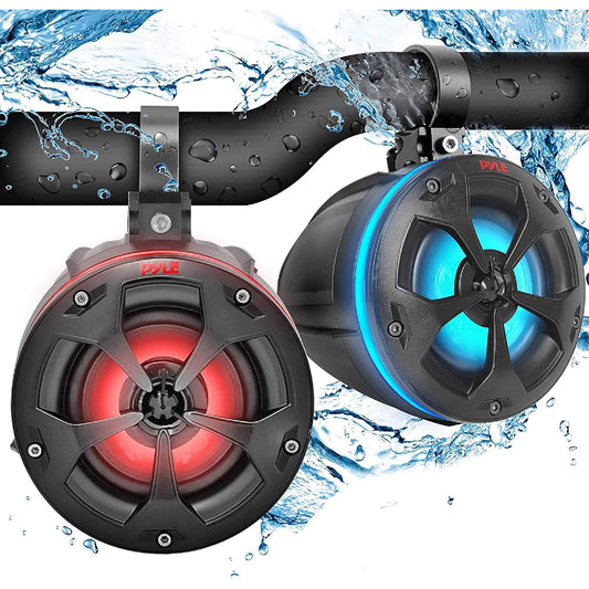 Off-Road Speakers – Mud Speakers – Waterproof Speakers – Marine Speakers – Outdoor Audio Speakers – 800W Krachtige Output – Inclusief LED Verlichting en Afstandsbediening