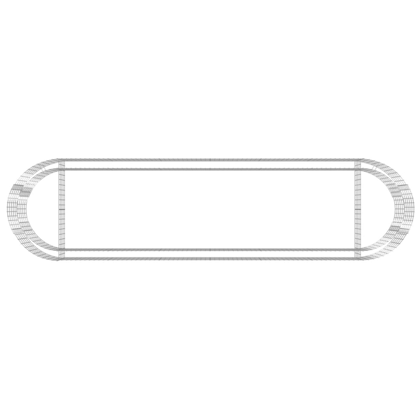 Plantenbak – Bloembak – Verhoogde Bak – Tuinbak – Kweekbak – 400x100x50 cm – Gegalvaniseerd IJzer, Stevige Stenen Maasstructuur