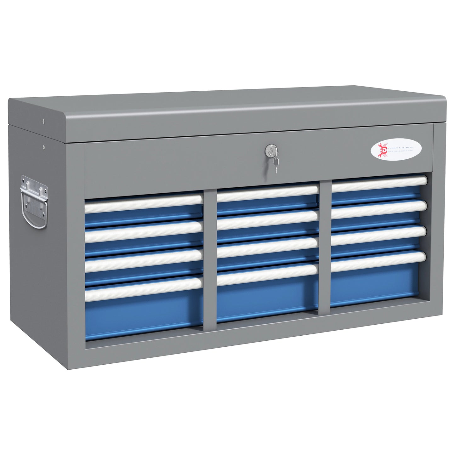 Gereedschapskist – Gereedschapskoffer – Toolbox – Opbergkist – Metalen Kist – 6 Laden & Bovenvak – Afsluitbaar Met Sleutel – Stevig Koudgewalst Staal
