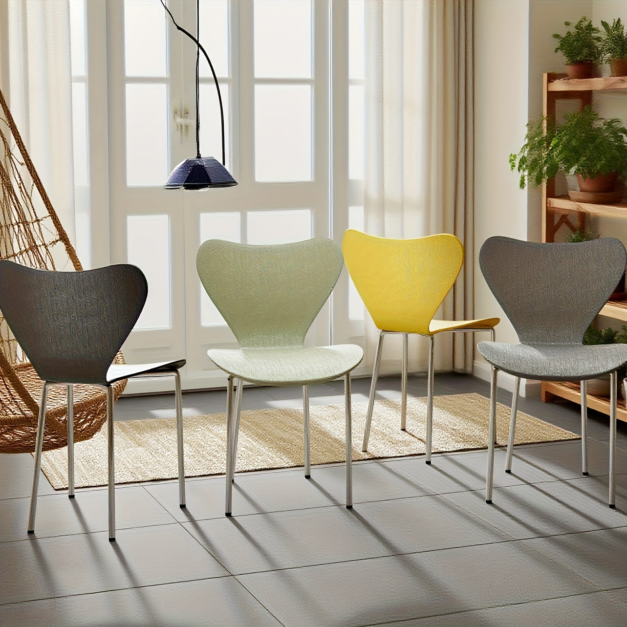 Kantoorstoel – Bureaustoel – Vergaderstoel – Bezoekersstoel – Reception Stoel – Set Van 4 Zwarte Stoelen – Ergonomisch Ontwerp – Dikke Leren Zitkussens
