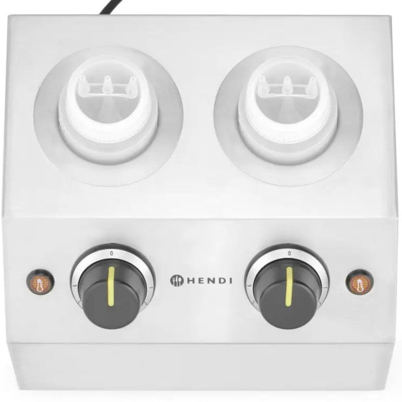 Sauzenwarmer – Sausverwarmer – Thermo Sauzenhouder – Elektrische Sausflesverwarmer – Dubbele Sausverwarmer – 2 Verwarmingszones – RVS Behuizing – Instelbare Temperatuur 30-65°C