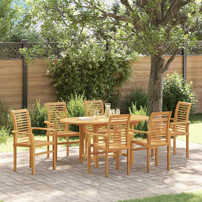 Tuinset – Dining Set – Bistroset – Loungeset – Tuinmeubelset – Massief Acaciahout – 7 Persoons – Weerbestendig – Ergonomisch Comfort
