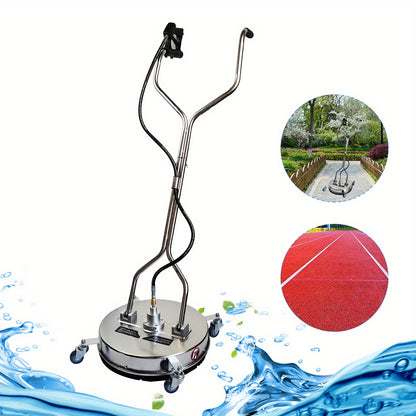 Hogedruk Oppervlakte Reiniger – Terrasreiniger – Zwembadreiniger – Opritreiniger – Schoolpleinreiniger – Roestvrijstalen Behuizing – 4500 PSI Krachtige Reiniging – 4 Universele Wielen – Professioneel & Duurzaam – Modern Variant