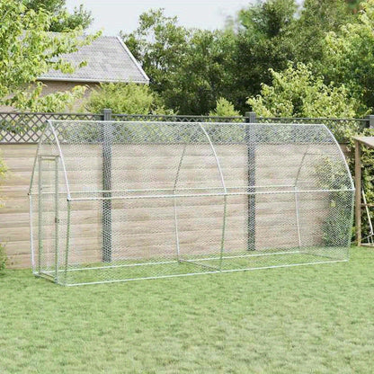 Dierenkooi – Konijnenhok – Knaagdierkooi – Kleine Dierenren – Huisdierenkooi – Metalen Frame – 400x105x182 cm – Weerbestendig – Veilig Slot