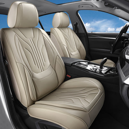 Autostoelhoezen – Stoelhoezen Auto – Zitbekleding Auto – Autostoel Bekleding – Universele Autostoelhoes Zwart – PU Leer – Comfortabele Sponsvulling – Eenvoudig Schoon Te Maken