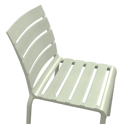 Bistro Stoelen Set – Tuinstoelen – Stapelbare Stoelen – Balkon Stoelen – Tuinmeubilair – UV-bestendig – 42x54x78 cm – Groen