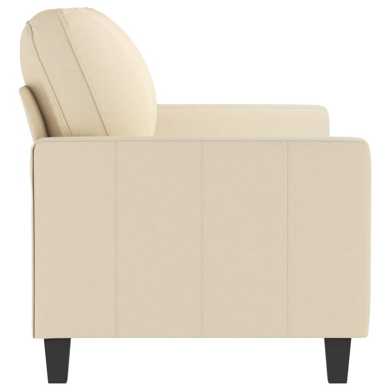 2-zits bank – 2-persoons sofa – loveseat – klein zitmeubel – tweezits bank crème – duurzaam hardhouten frame – comfortabel schuimkussen