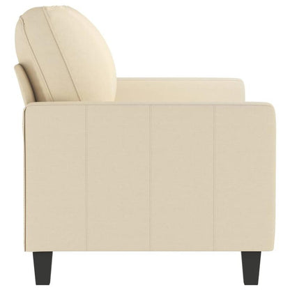 2-zits bank – 2-persoons sofa – loveseat – klein zitmeubel – tweezits bank crème – duurzaam hardhouten frame – comfortabel schuimkussen