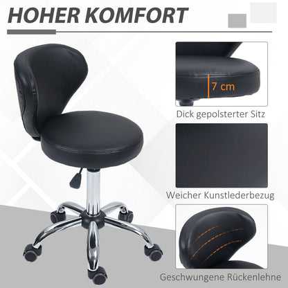 Krukje – Zadelkruk – Draaikruk – Werkkruk – Massagekruk – 360° Draaibaar – Verstelbare Zithoogte 49-64 cm