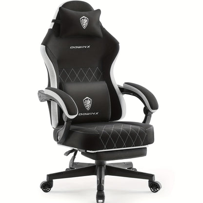 Gamingstoel – Bureaustoel – Gamestoel – Zitzak Game – Ergonomische Stoel – Zwart – Verstelbare Rugleuning tot 135° – Verstelbare Voetensteun