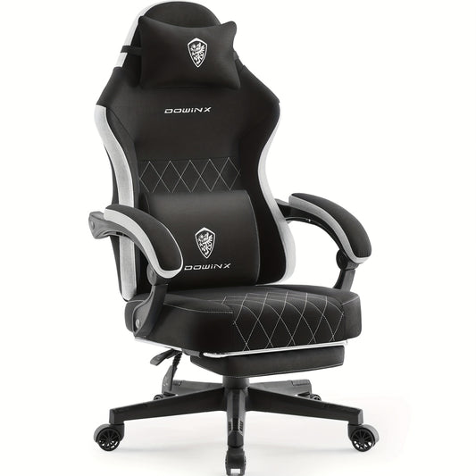 Gamingstoel – Bureaustoel – Gamestoel – Zitzak Game – Ergonomische Stoel – Zwart – Verstelbare Rugleuning tot 135° – Verstelbare Voetensteun