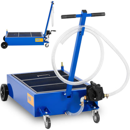 Olieopvangwagen – Oliedrainwagen – Olieafvoerwagen – Olieopvangbak – Oliecontainer – 75 Liter Capaciteit – Handpomp 20L/min