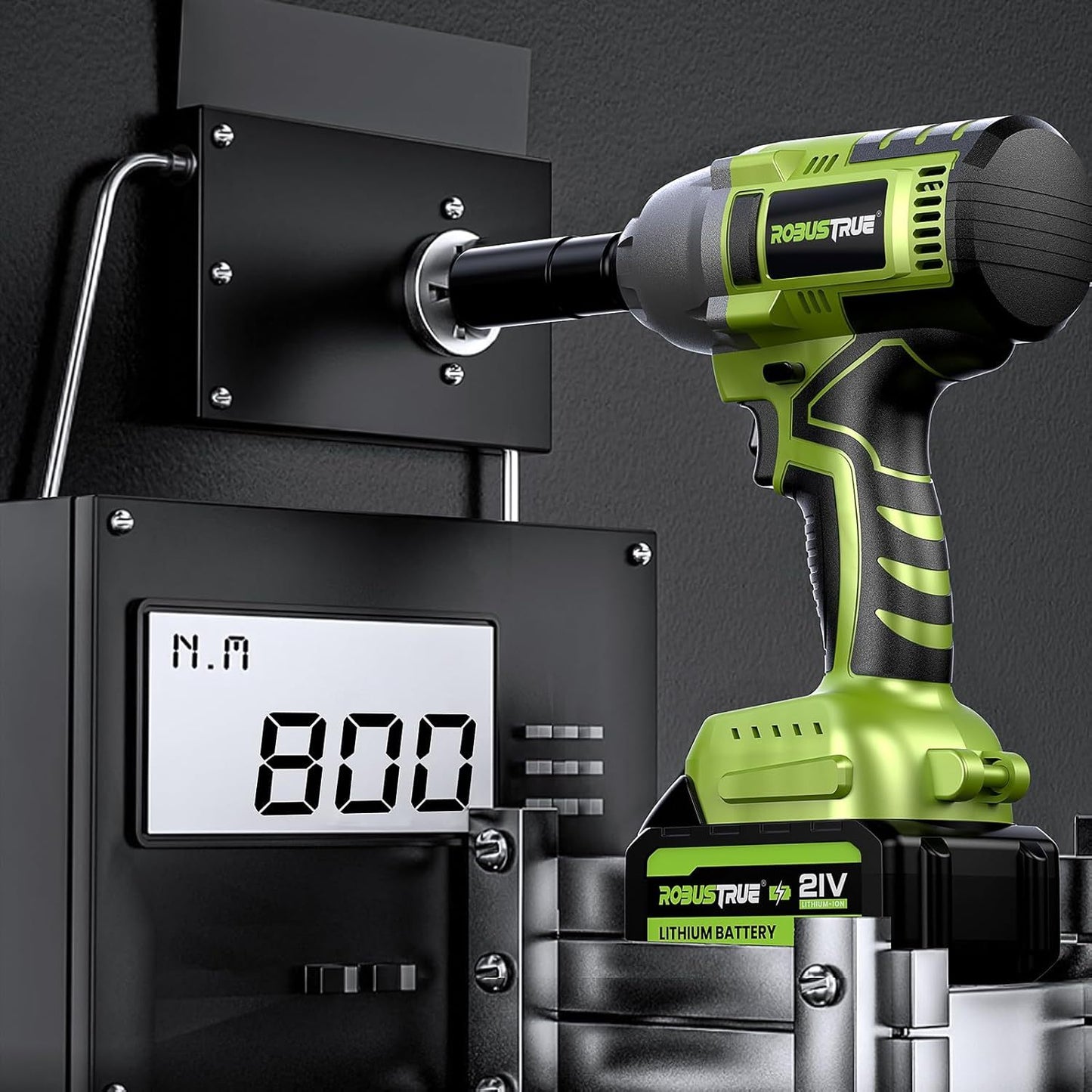 Accu Slagschroevendraaier – Slagmoersleutel – Elektrische slagschroevendraaier – Accuboormachine – Elektrische moersleutel – 21V Brushless Motor – 2x 4000mAh Accu Met Snellader