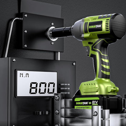 Accu Slagschroevendraaier – Slagmoersleutel – Elektrische slagschroevendraaier – Accuboormachine – Elektrische moersleutel – 21V Brushless Motor – 2x 4000mAh Accu Met Snellader