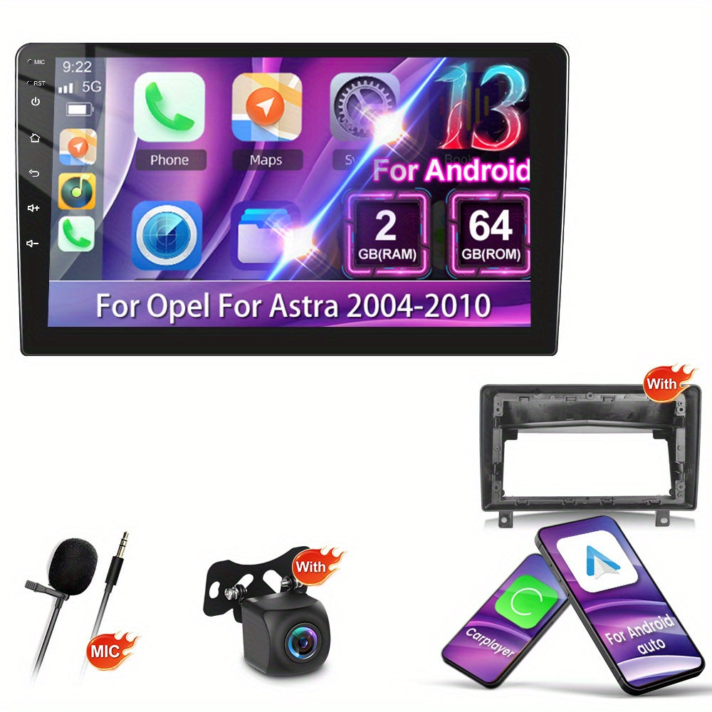 Autoradio – Car Radio – Car MP5 Player – Autostereo – Car Entertainment Systeem – 9 Inch HD 2.5D Touchscreen – Draadloze CarPlay & Android Auto – Ingebouwde GPS Navigatie met WiFi – Camera & Microfoon Ondersteuning