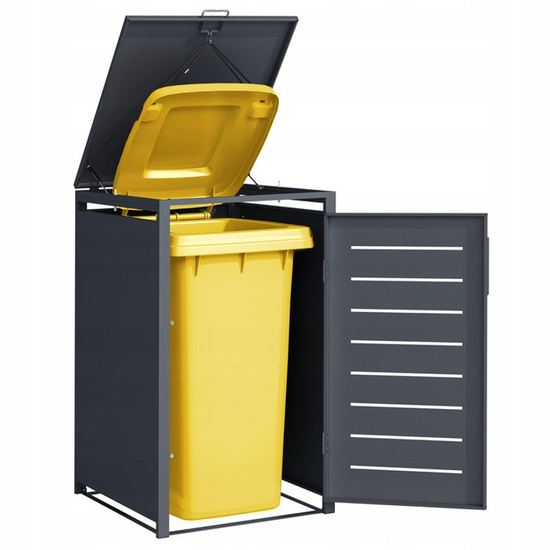 Afvalcontainer Afdekking – Kliko Omhulsel – Afvalbak Bescherming – Afvalcontainer Kast – Buitenafval Container – Weerbestendig Metaal – 240 Liter Capaciteit