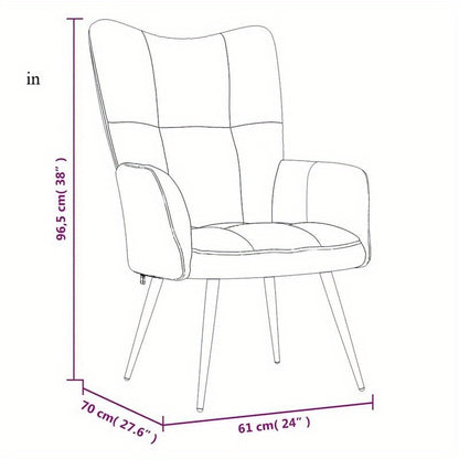 Lounge Chair – Fauteuil – Zitzak – Relaxstoel – Loungestoel – Mosterdgeel Velvet – Kunsthout Frame – Metalen Poten – Zacht Kussen – Eenvoudig Te Monteren
