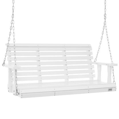 Houten Schommelbank – Porch Swing – Tuinbank – Schommelstoel – Veranda Bank – 4,5 ft – Massief Vurenhout – Weerbestendig Met Stalen Kettingen