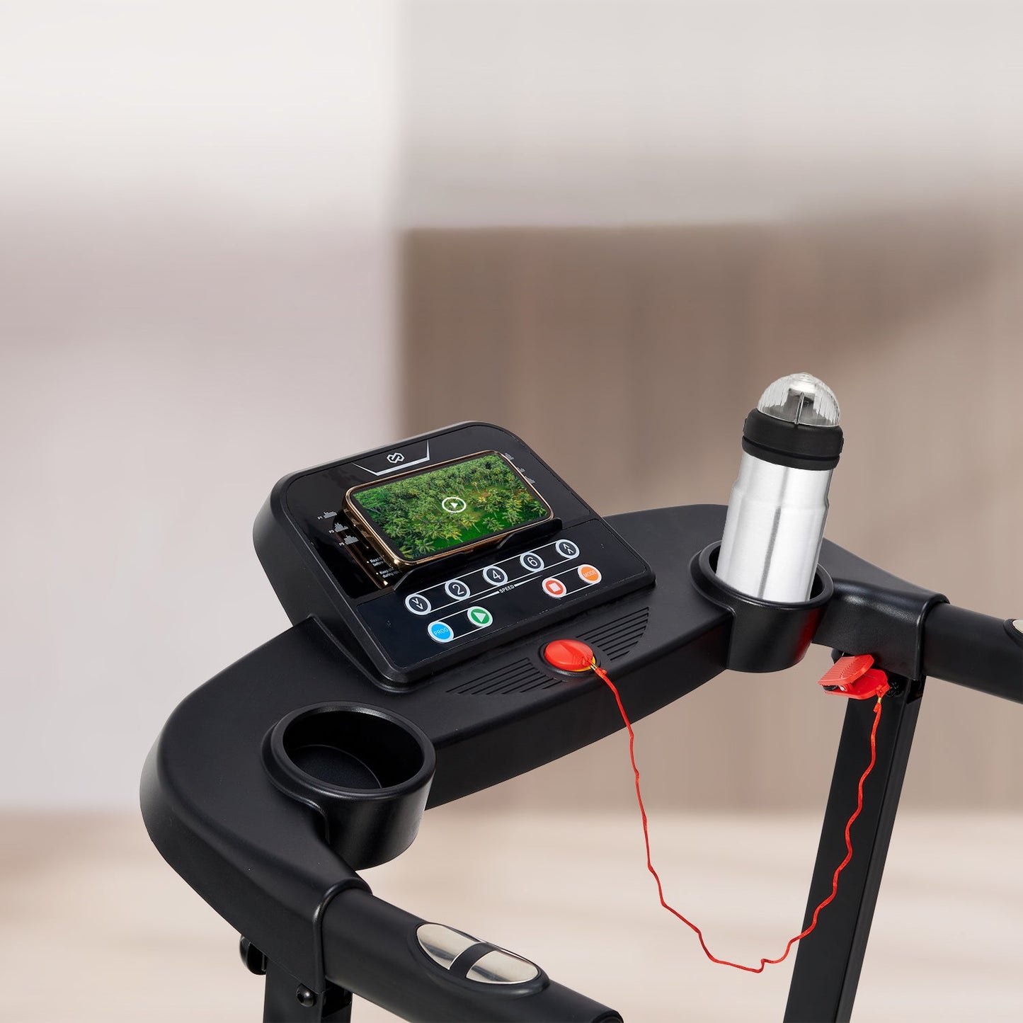Loopband – Treadmill – Fitnessapparaat – Hardloopband – Wandelband – Vijflagen Schokabsorptie – 12 Trainingsprogramma’s