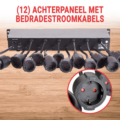 Stekkerdoos – Verdeelstekker – Verlengsnoer – Stopcontactblok – USB-lader – 19 Stopcontacten – 4 USB Poorten – Overbelastingbeveiliging – 4,5 Meter Kabel