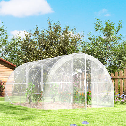 Tuinkas – Kweekkas – Moestuin Kas – Plantenkas – Serre – Transparant – 12 m² Ruimte – UV-bestendig PE-materiaal