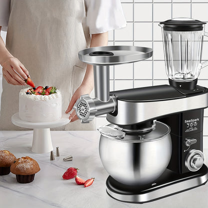 Keukenmixer – Standmixer – Mixer – Blenders – Mengmachine – Zwart – 1200W Krachtige Motor – 6L RVS Mengkom