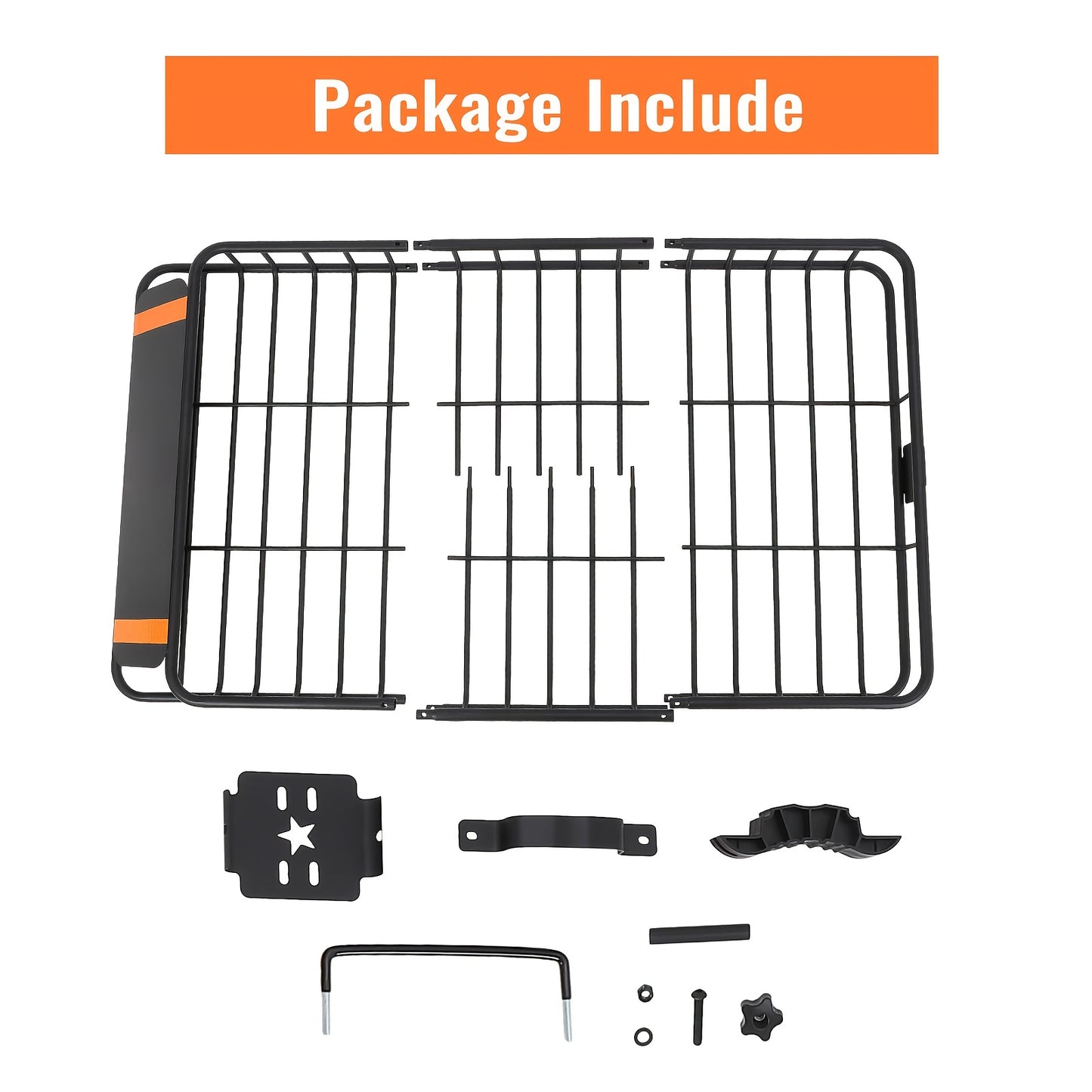 Dakkoffer – Roof Rack – Autodakmand – Bagagedrager – Dakdrager – Universeel – Met 90 kg Draagvermogen – Stalen Zwart Gecoate Constructie