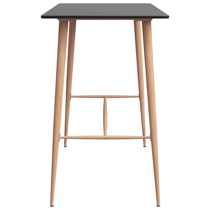 Barset – Barsets – Tuinbarset – Bistroset – 4-Zits – MDF Tafelblad – Metalen Frame Met Hout-Look