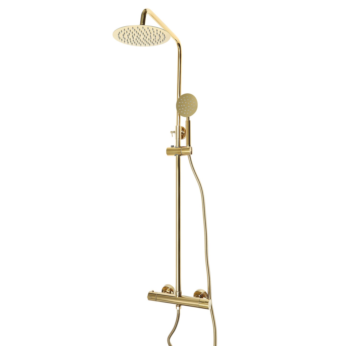 TOOL1SHOOO Modern Luxury Shower Set 3 Spray Modes with 20cm Rain Shower Head 360° Swivel Design Adjustable Wall Mounting Easy to Install Suitable for Bathroom Upgrades Home Hotel Spa