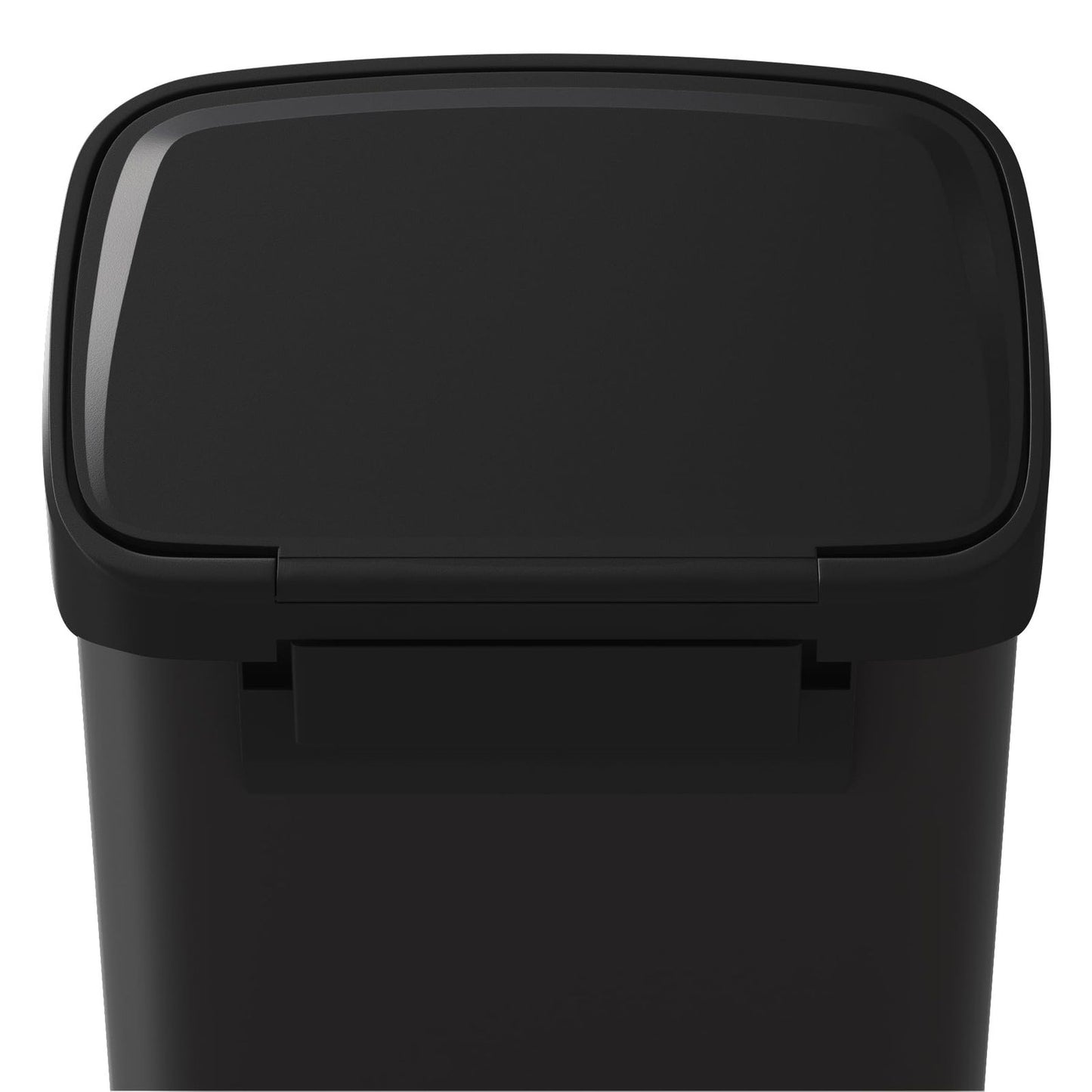 Prullenbak – Afvalbak – Vuilnisbak – Afvalcontainer – Afvalemmer – Voetpedaal – Soft-Close Deksel – Geurfilter – 49,2 Liter – Roestvrij Staal – Compact – Vingerafdrukbestendig – Zwart