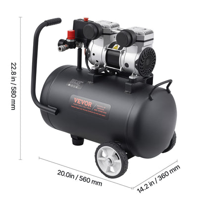 Luchtcompressor – Compressor – Air Compressor – Olievrije Compressor – Mobiele Compressor – Compact Design – 8 Gallon Tank – 90 PSI Druk