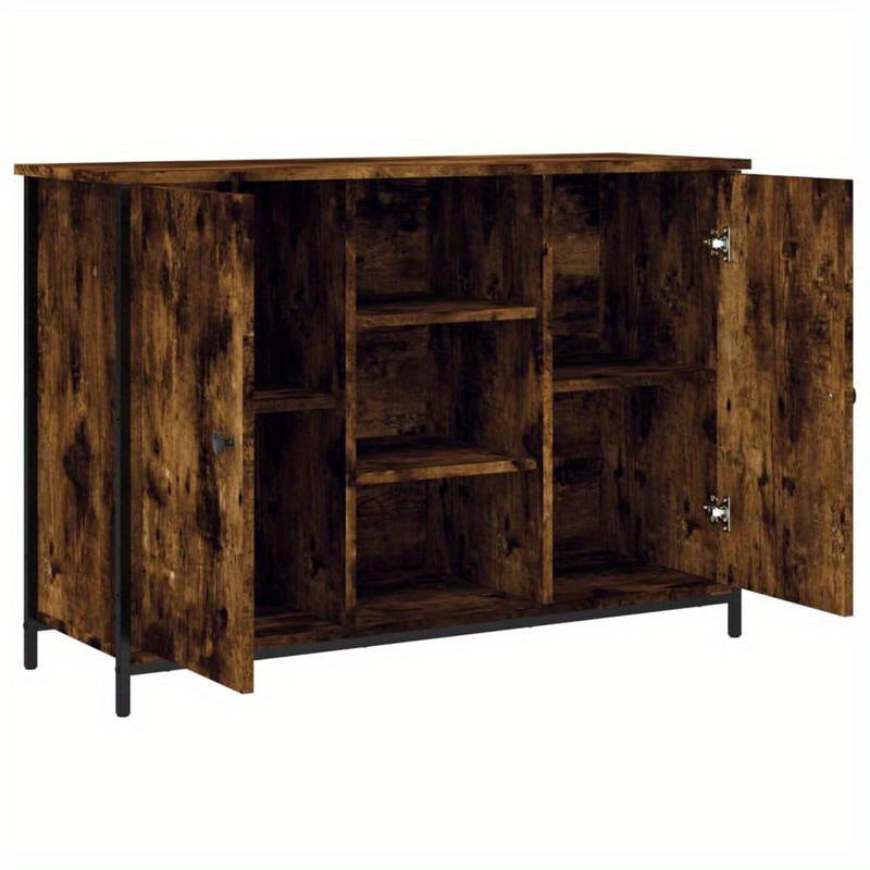 Dressoir – Opbergkast – Ladekast – Buffetkast – TV-meubel – Hout – Gerookte Eik – 100x35x70 cm – Duurzaam & Ruimtebesparend