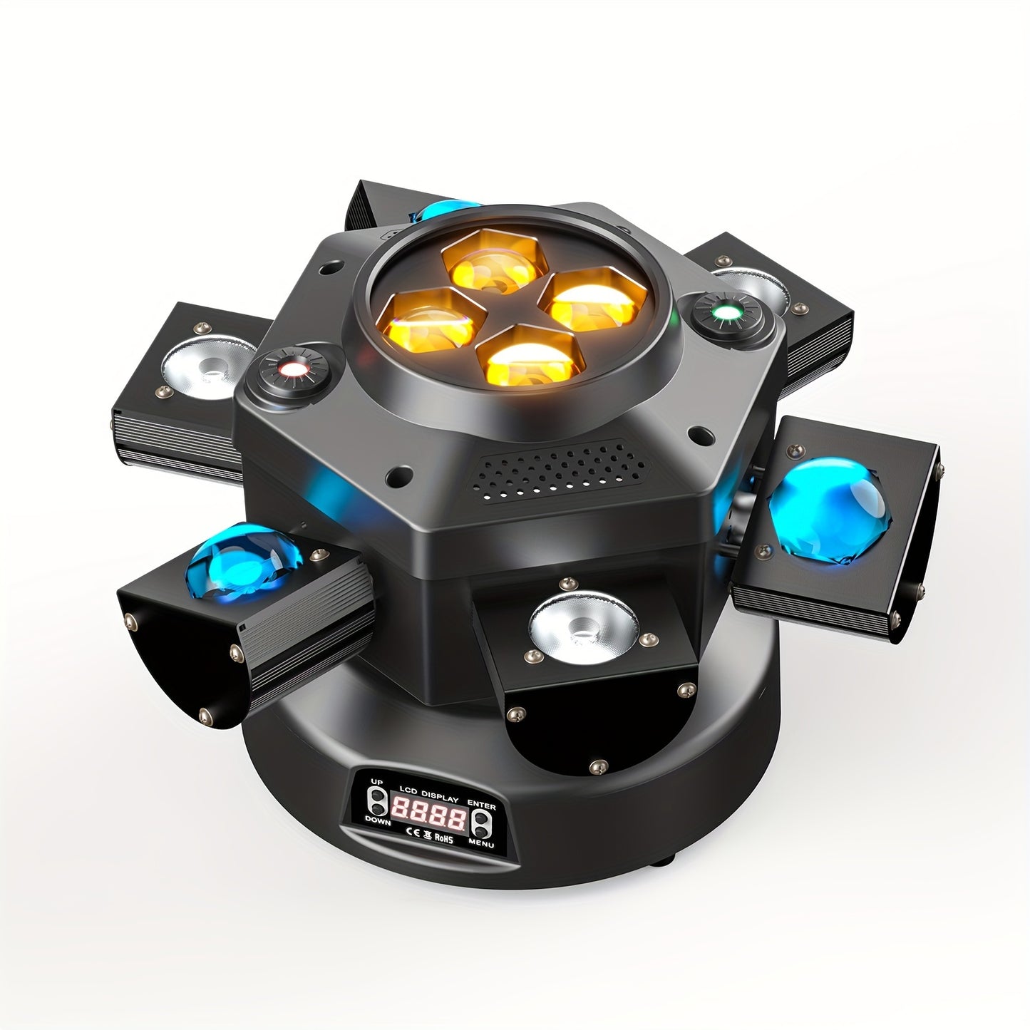 Partyverlichting – Stage Light – Feestverlichting – DJ Verlichting – Event Light – 150W RGBW LED – Dynamische 540° Pan/Tilt