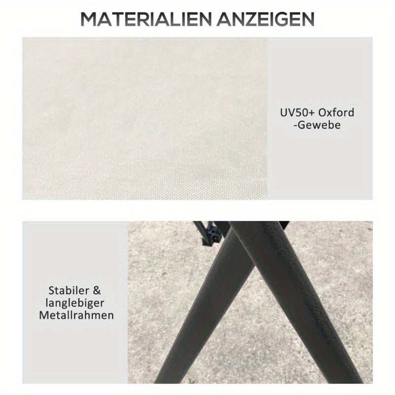 Partytent – Vouwtent – Paviljoen – Easy-Up Tent – Tuintent – 4x4 Meter – UV Bescherming – Verstelbare Hoogte