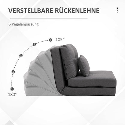 vloermatras – slaapmatras – vouwmatras – logeermatras – matras – 2-in-1 vouwstoel en matras – duurzaam polyester – lichtgewicht en compact 60x80x56 cm