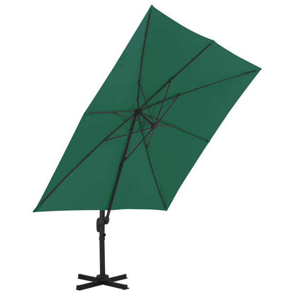 Zwevende Parasol – Hangende Parasol – Luchtige Parasol – Tuinparasol – Aluminium Frame – 300x300 Cm – Kantelbaar & Draaibaar