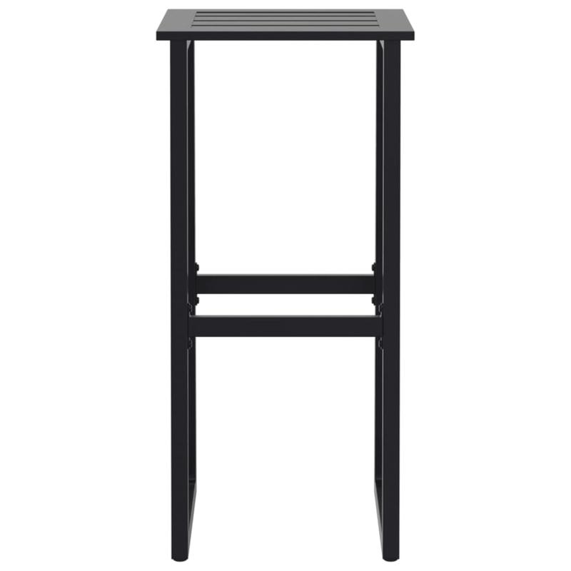 Bar stool 2pcs black 38x38x80cm powder -coated steel, Bar Seating, Kitchen Stools, Minimalist Stool, Modern Bar Stools, Sturdy Material, Durable Metal, Compact Stools