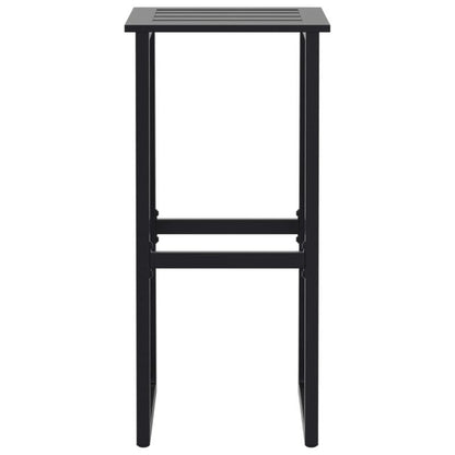 Bar stool 2pcs black 38x38x80cm powder -coated steel, Bar Seating, Kitchen Stools, Minimalist Stool, Modern Bar Stools, Sturdy Material, Durable Metal, Compact Stools