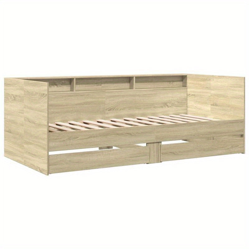 90X200 Cm Day Bed with Drawers Without Mattress Multifunctional Design Combining Rest And Storage Easily Integrating Into Various Home Styles Suitable for Living Room Or Small Bedroom Scenes, Space-Saving, Durable & Stylish H
