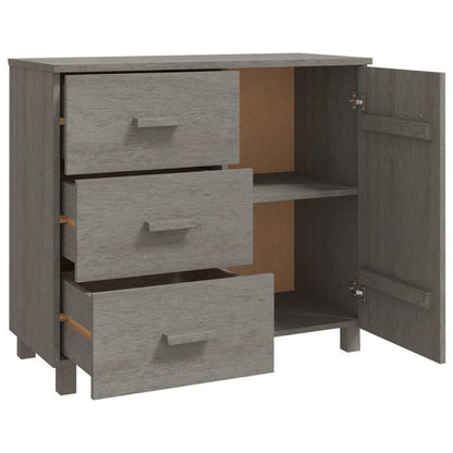 Sideboard hamar 90x40x80cm solid pine light gray Removable storage practical