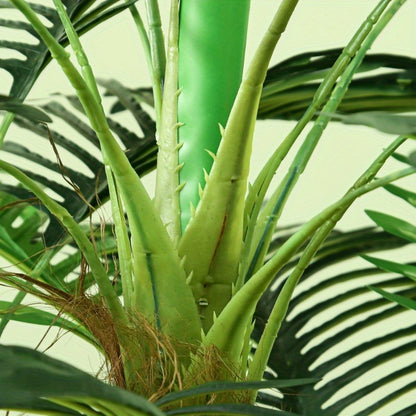 Kunstpalmboom Extra Groot – Nep Palmboom – Kunstplant Palm – Kunstboom – Kunstplant Palmboom – 160 cm Hoog – Stevige Metalen Pot
