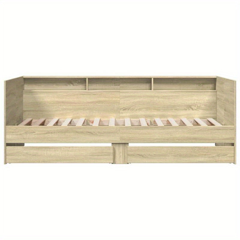 90X200 Cm Day Bed with Drawers Without Mattress Multifunctional Design Combining Rest And Storage Easily Integrating Into Various Home Styles Suitable for Living Room Or Small Bedroom Scenes, Space-Saving, Durable & Stylish H