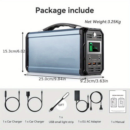 Draagbare Powerstation – Powerbank - Mobiele Batterij – Energiebron – Noodstroom – 300W Vermogen – 222Wh Capaciteit
